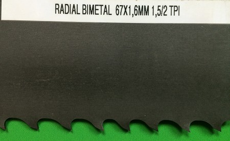 Полотно ленточное Honsberg Radial BI/M42 67x1.6x11650 mm, 1.5/2 TPI